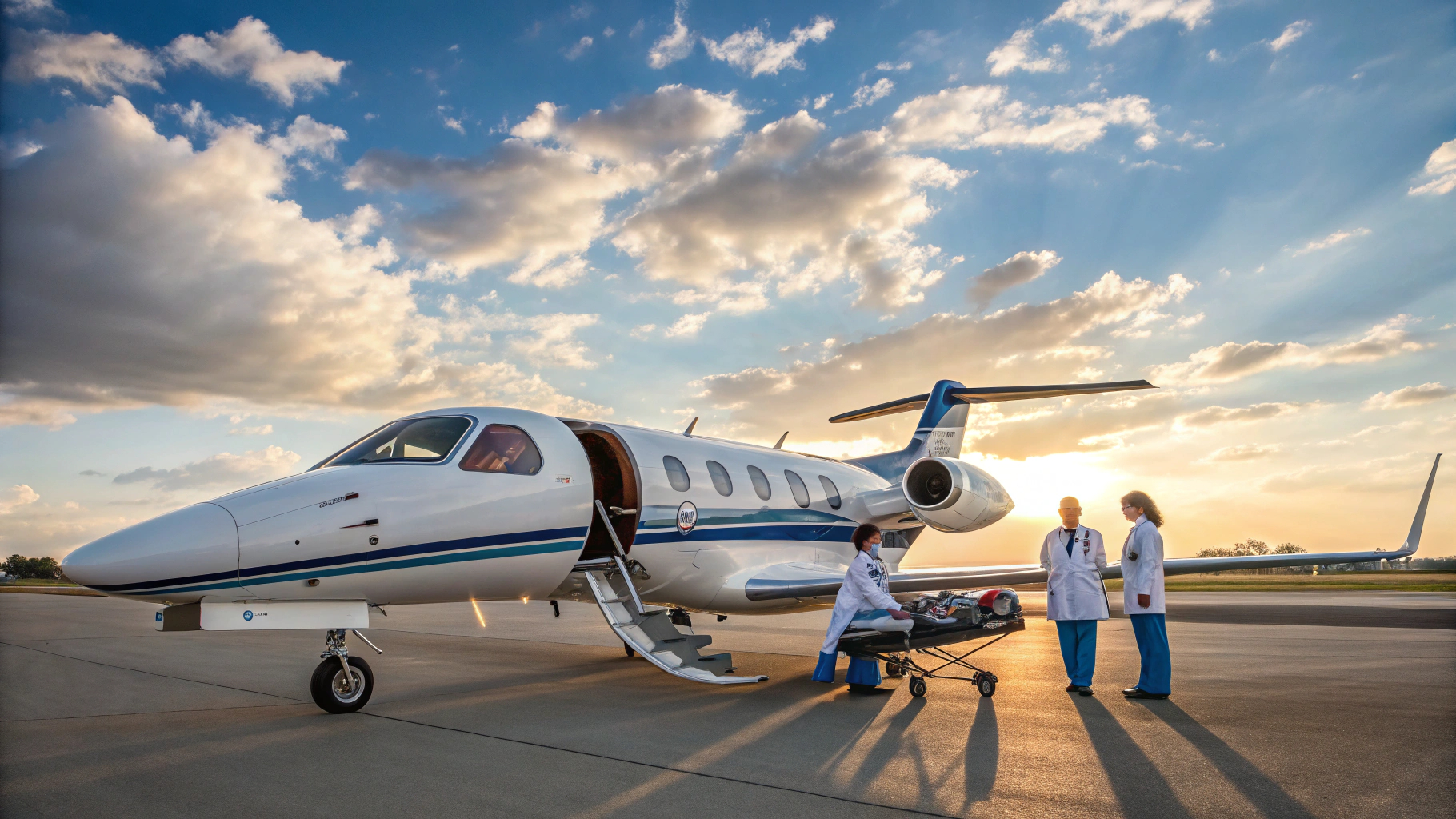 Air ambulance medical jet